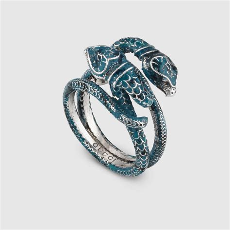 gucci garden enamel silver snake ring|gucci garden snake ring.